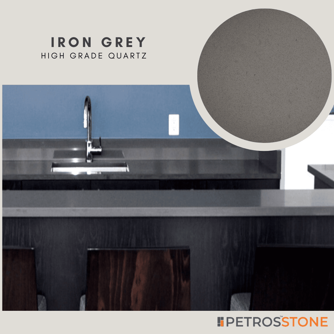 Iron Grey Quartz by Petros Stone