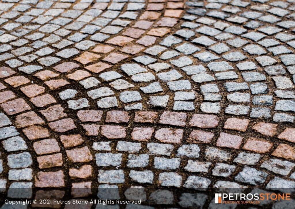 Cobbled Stone Parking Floor Materials