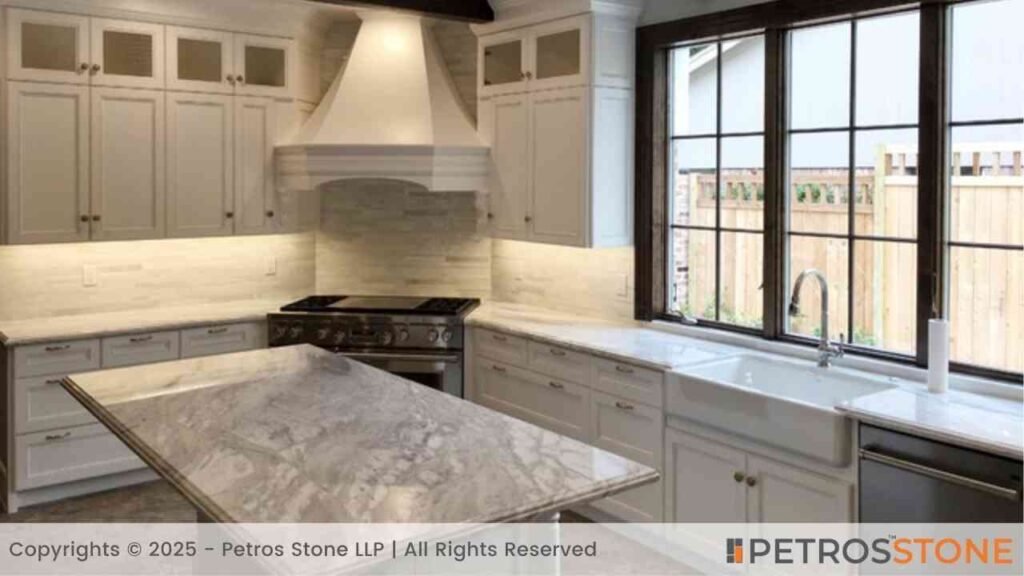 Bardiglio Marble Dining Countertop