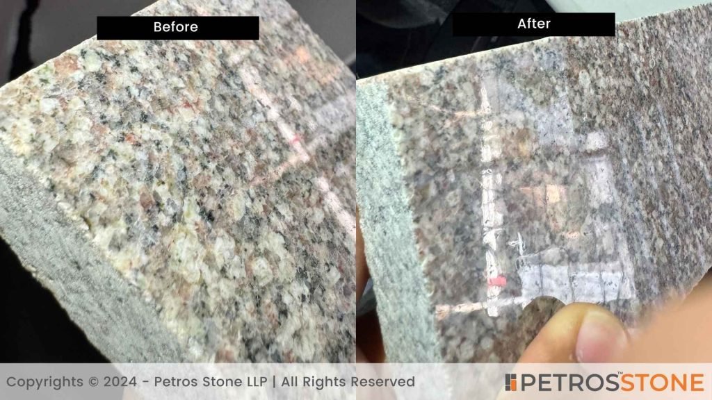 Before and After Test for Scratching of Granite