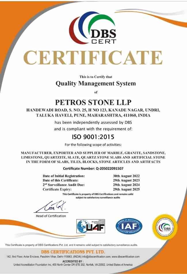 PETROS STONE LLP DBS UAF 9001