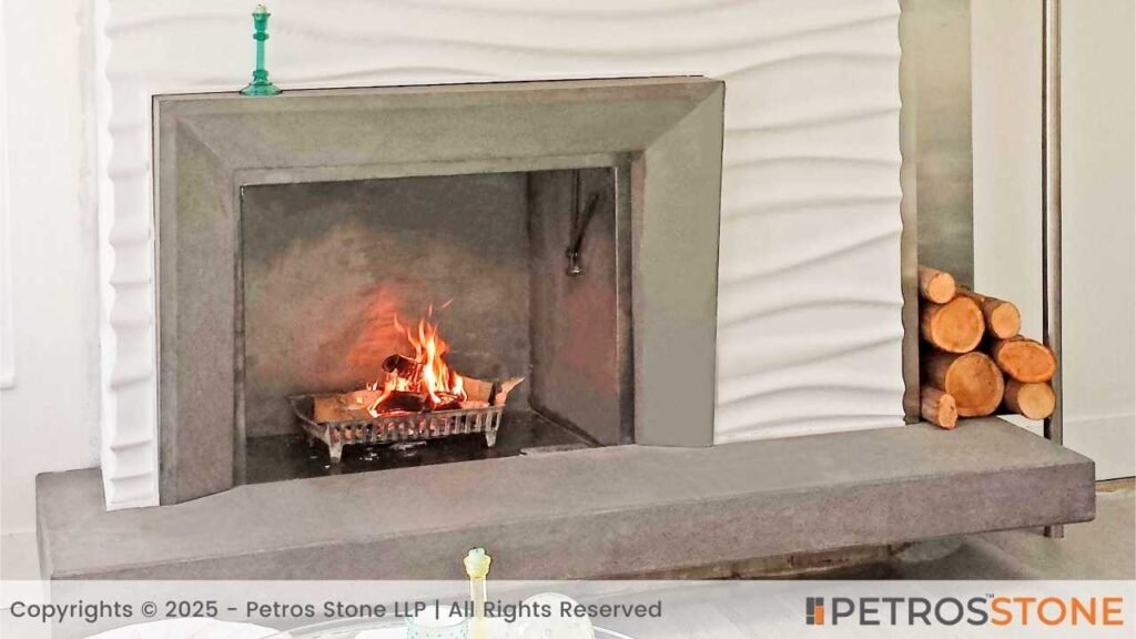Different Materials of Fireplace Hearth - Concrete