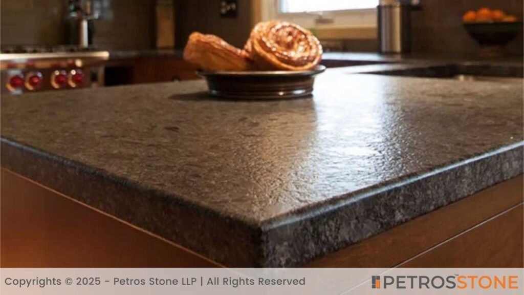 Coffee Brown Leathered Granite Countertop