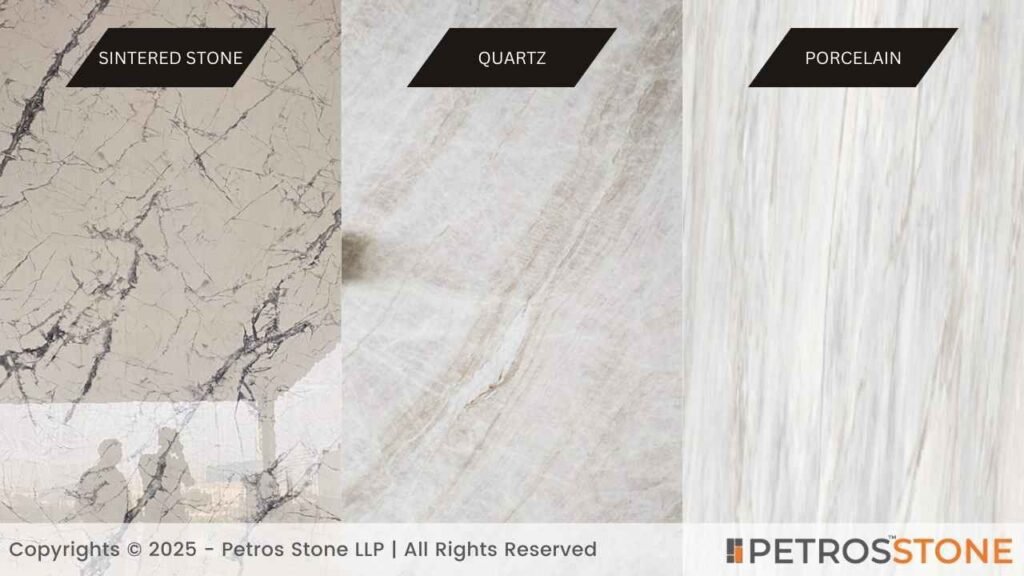 Sintered Stone Vs Quartz Vs Porcelain