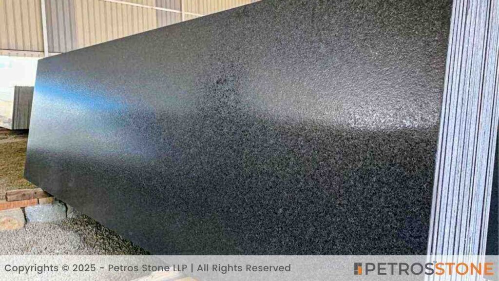 Black Pearl Granite Leather Slabs