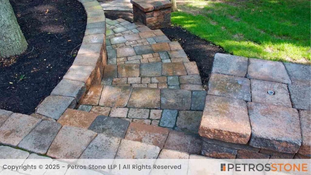 Bricks and Pavers Stepping Stone