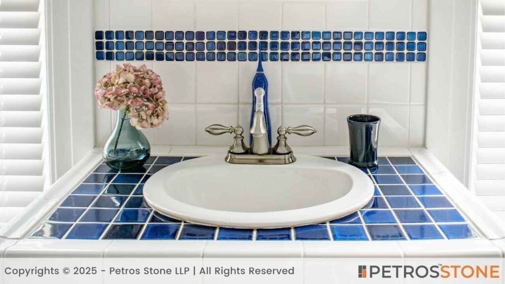 Ceramic Tile Bathroom Vanity Top