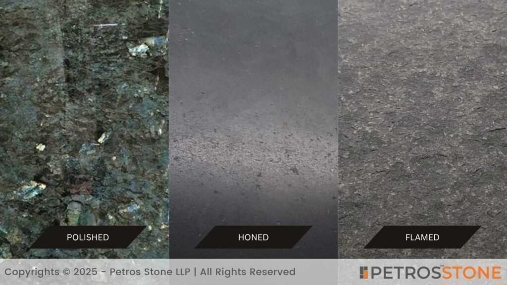Finish Options_ Polished, Honed, or Flamed
