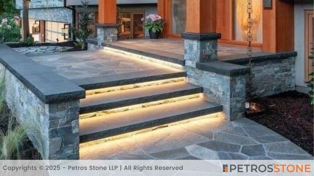 Floating Steps and LED Highlights