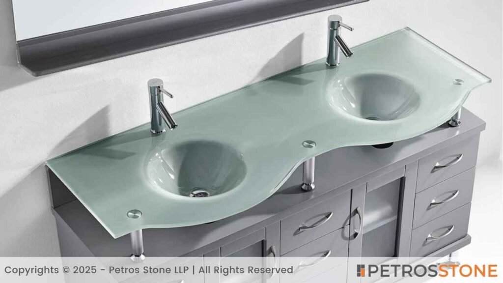 Glass Bathroom Vanity Top