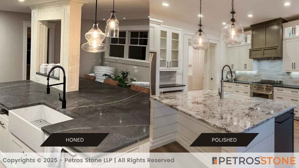 Honed or Polished Granite Countertop