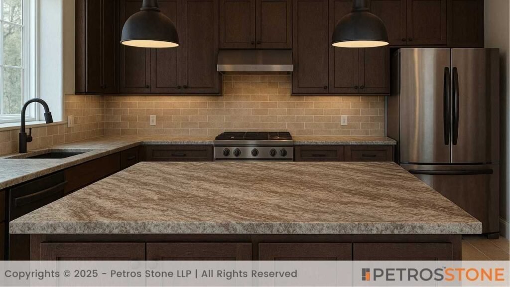 Leathered Fantasy Brown Granite