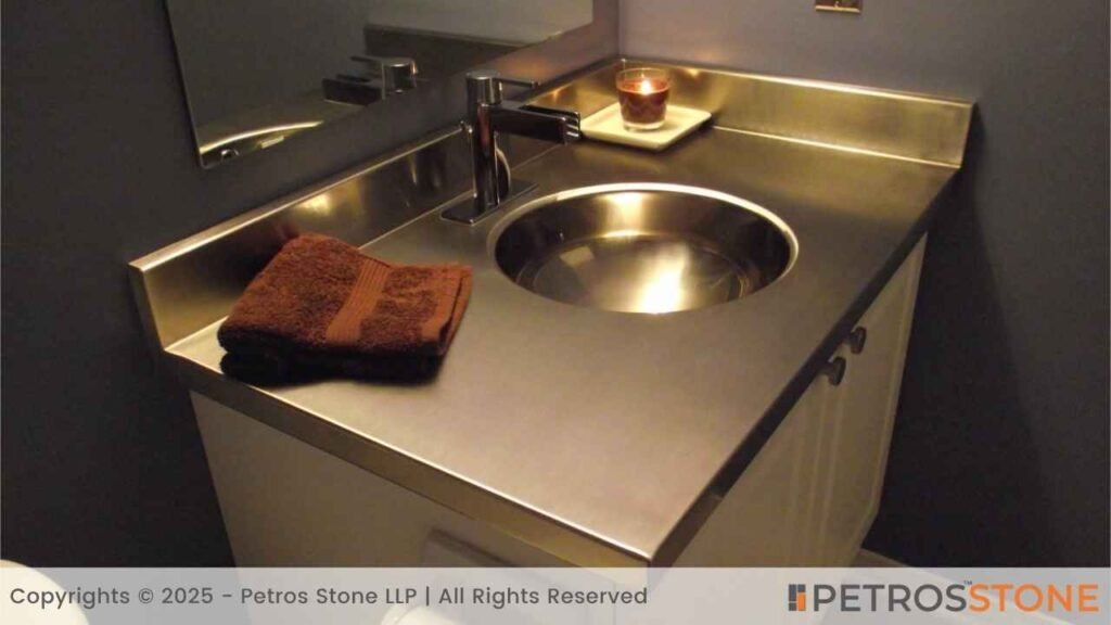 Metal Bathroom Vanity Top
