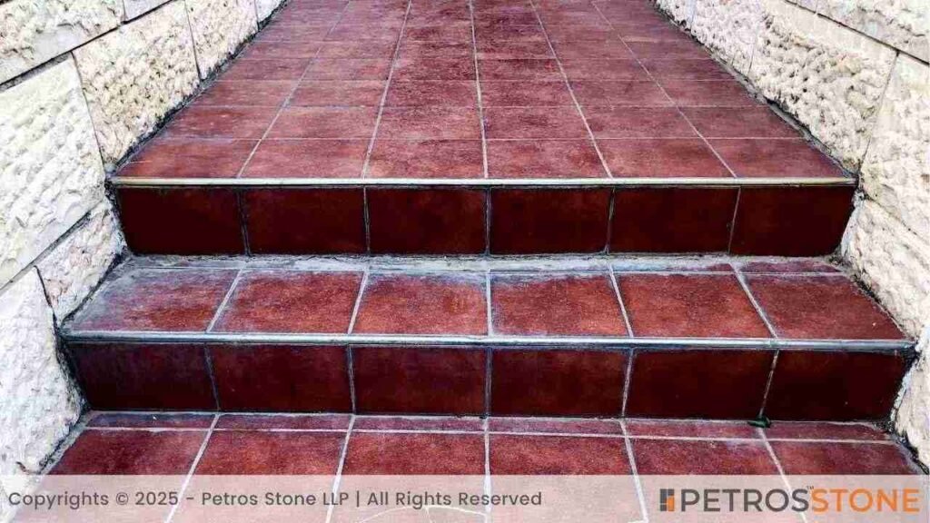 Red and Pink Granite Steps