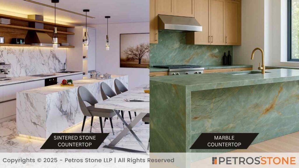 Sintered Stone Countertop vs. Marble Countertop