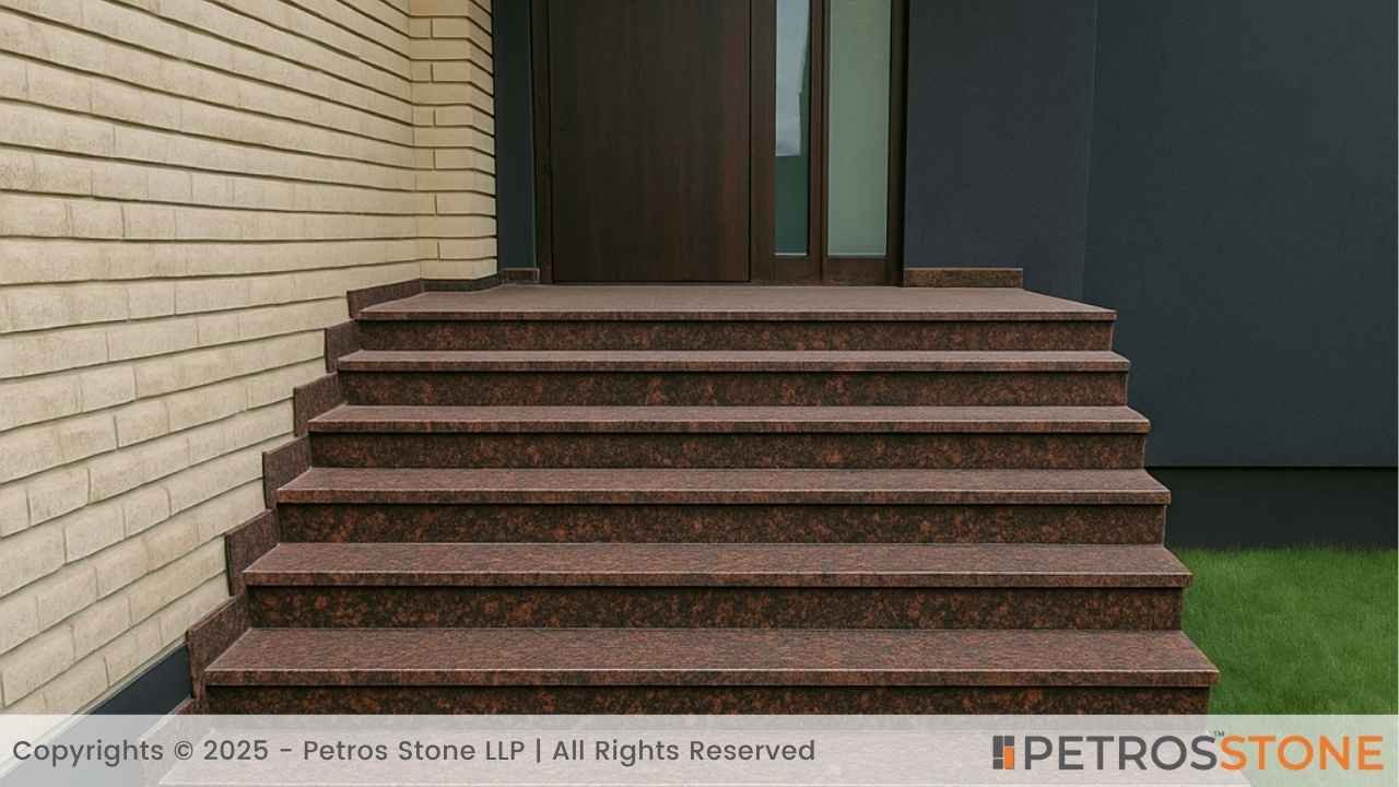 Tan Brown Granite Steps