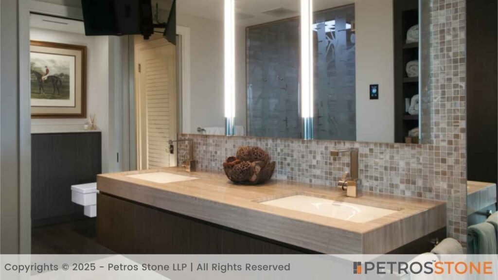 Travertine Bathroom Vanity Top
