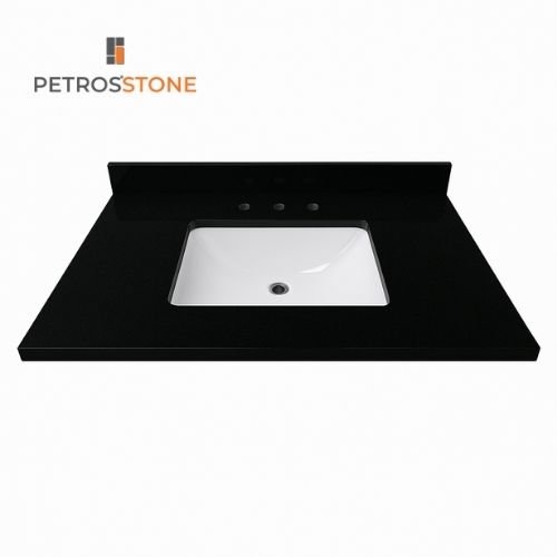 Absolute Black Granite Vanity Top 37x22