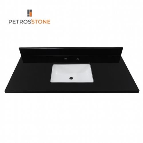 Absolute Black Granite Vanity Top 49x22
