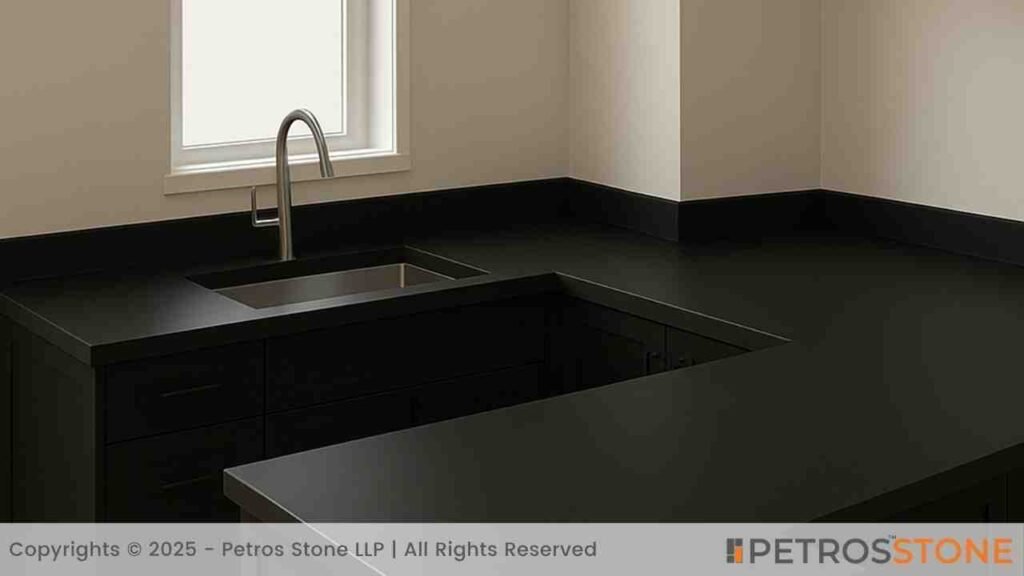 Absolute Black Honed Countertop