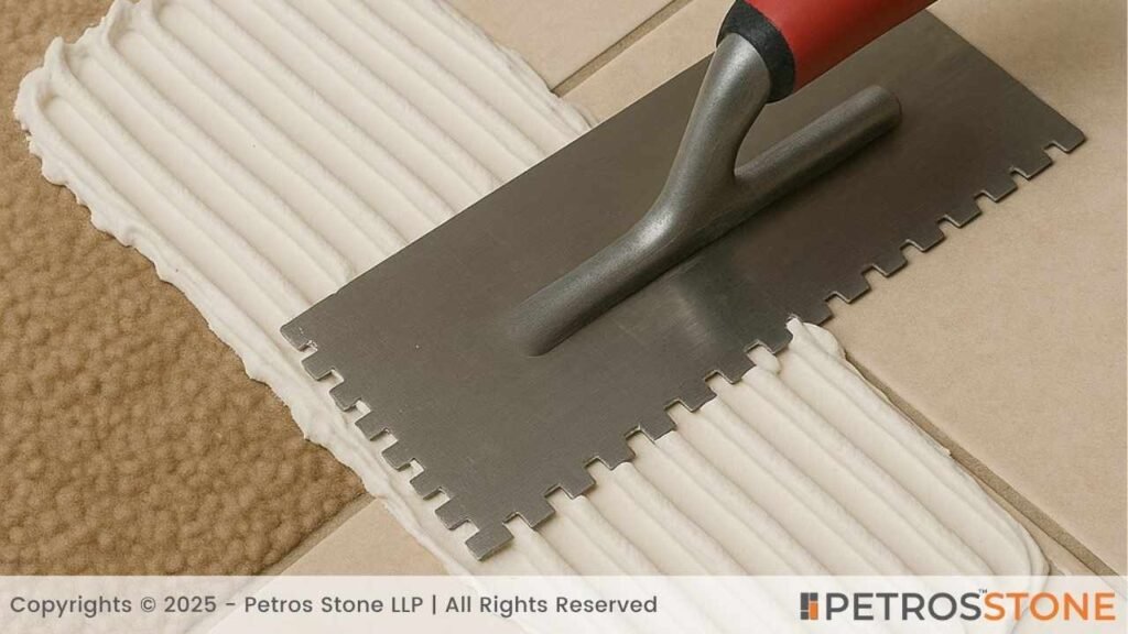 Applying Adhesive or Mortar