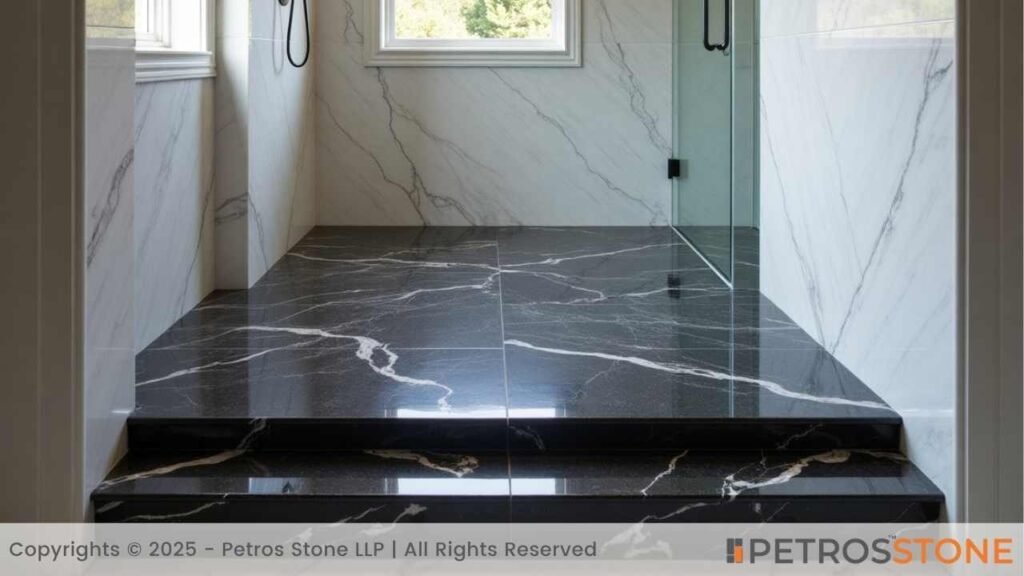 Black Granite Shower