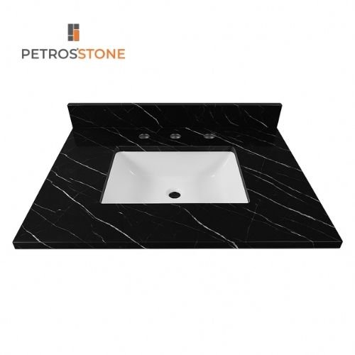 Black Marble Vanity Top 31x22