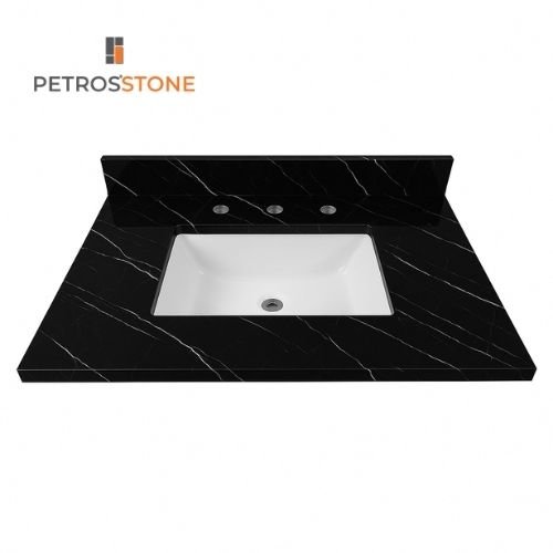 Black Marble Vanity Top 37x22