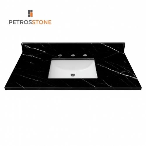 Black Marble Vanity Top 49x22