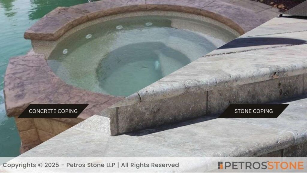 Concrete Vs Stone Coping