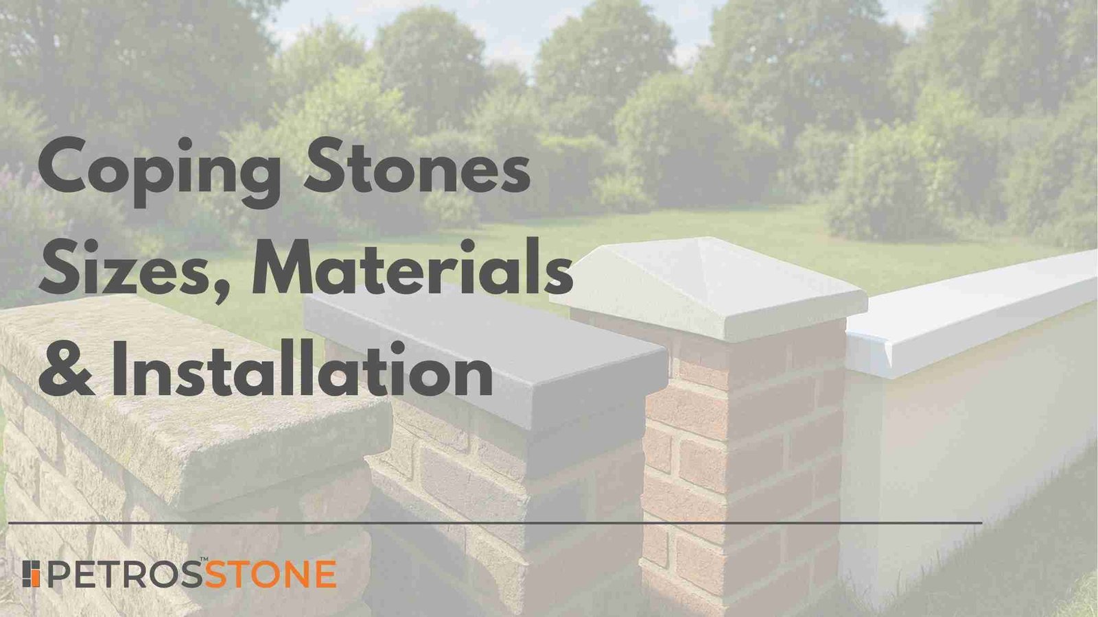 Coping Stones