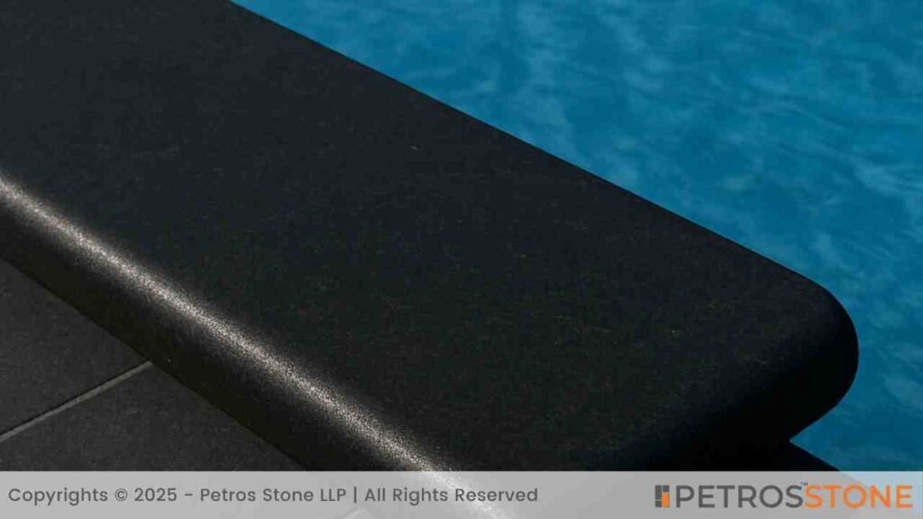 Absolute Black Granite Pool Coping Bullnose