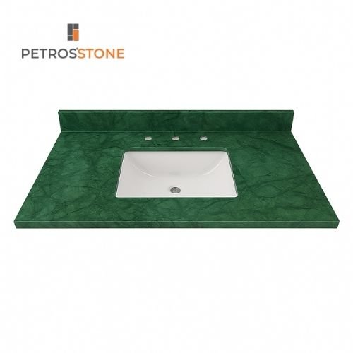 Green Marble Vanity Top 49x22