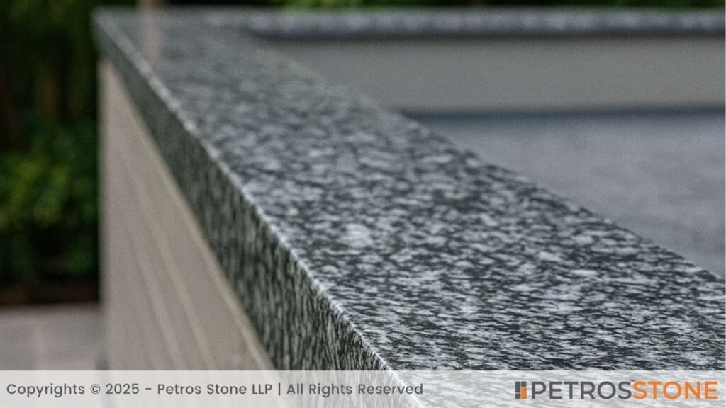 Grey Bordeaux Granite Wall Coping and Parapet Walls