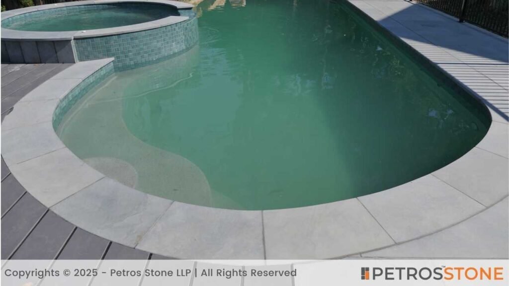 Grey Limestone Pool Coping