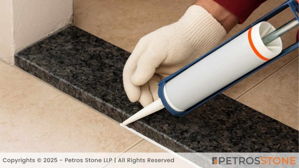 Grouting or Caulking Granite Threshold