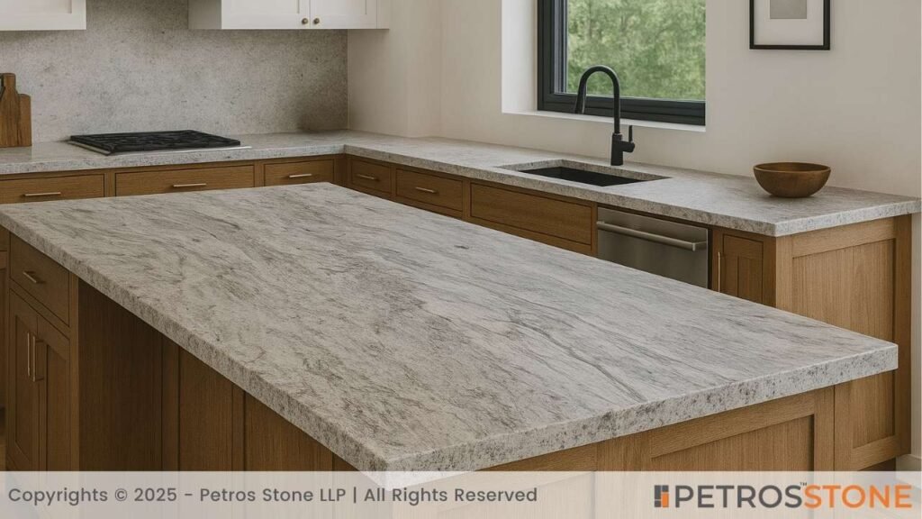 River White Honed Granite Countertop