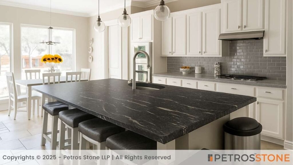 Titanium Honed Granite Countertop