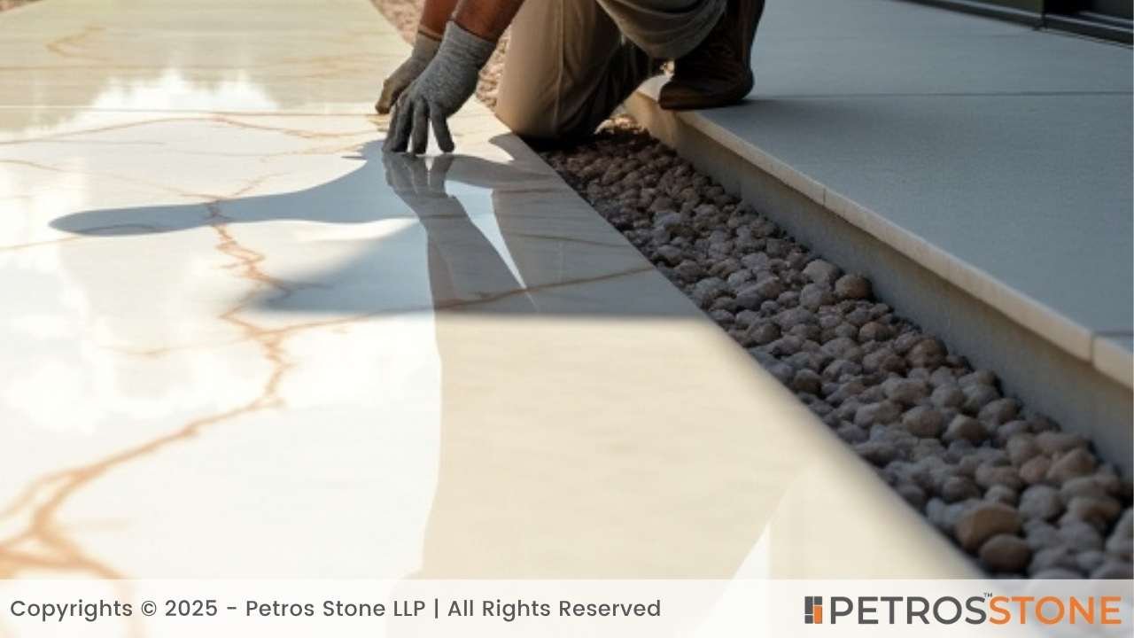 Installing Engineered Stone Threshold