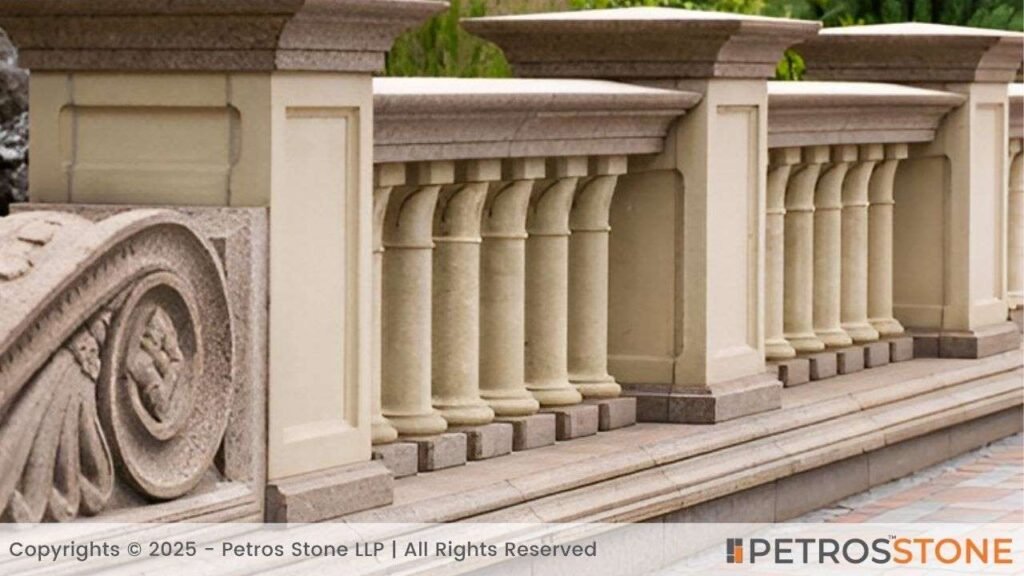 Perimeter Fencing Granite Balusters