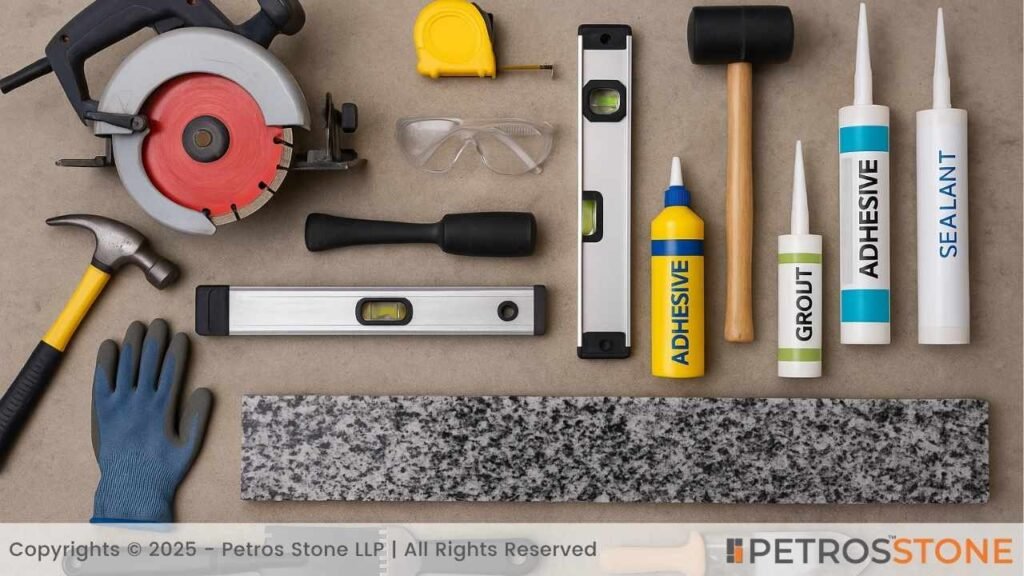 Tools and Materials for Granite Threshold