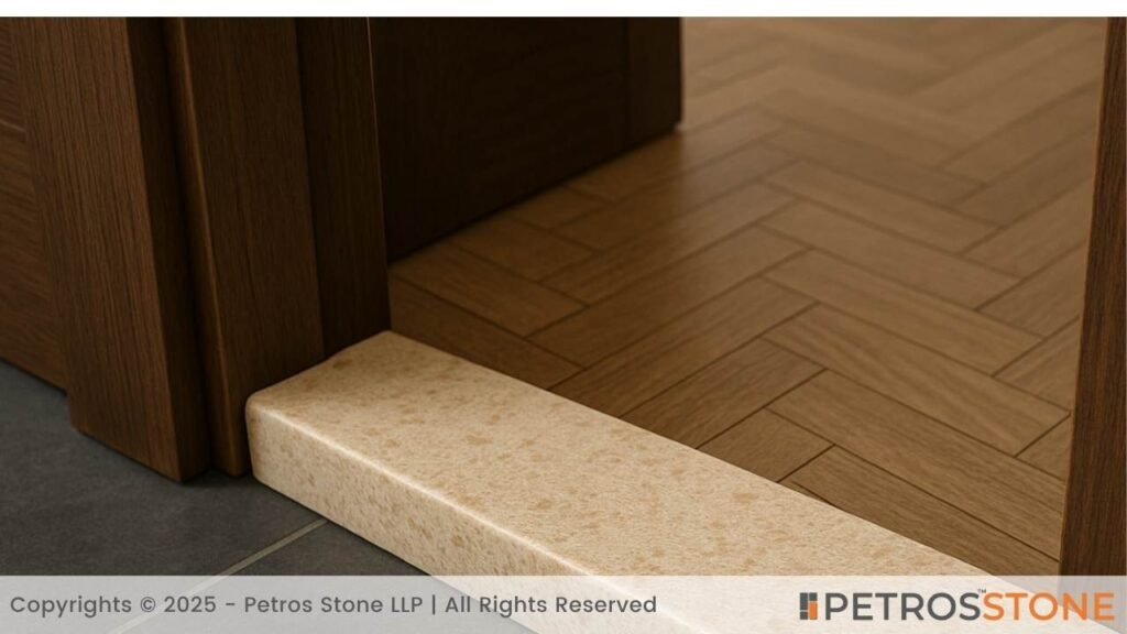Venetian Beige Engineered Stone Door Threshold