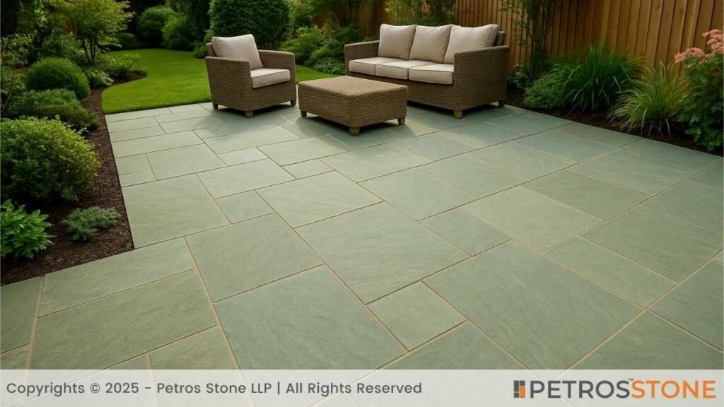 Green LImestone Patio