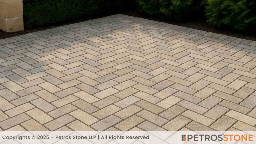 Herringbone Patio Pattern
