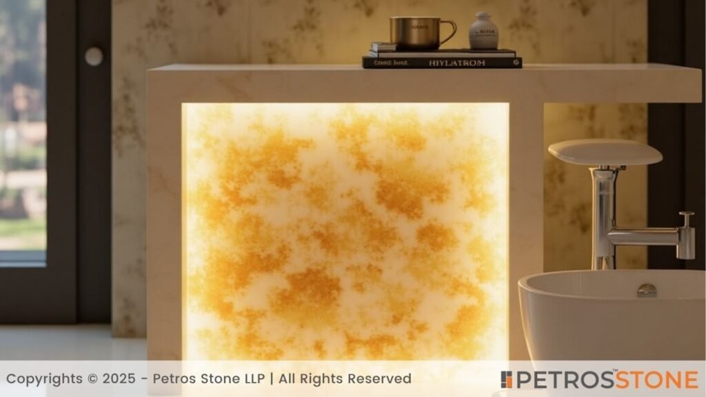 Honey Onyx Marble in Home & Project Use (2)