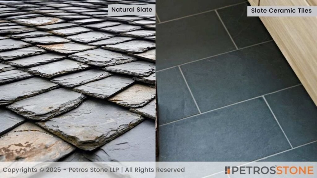 Natural Slate Versus Slate Ceramic Tiles (1)