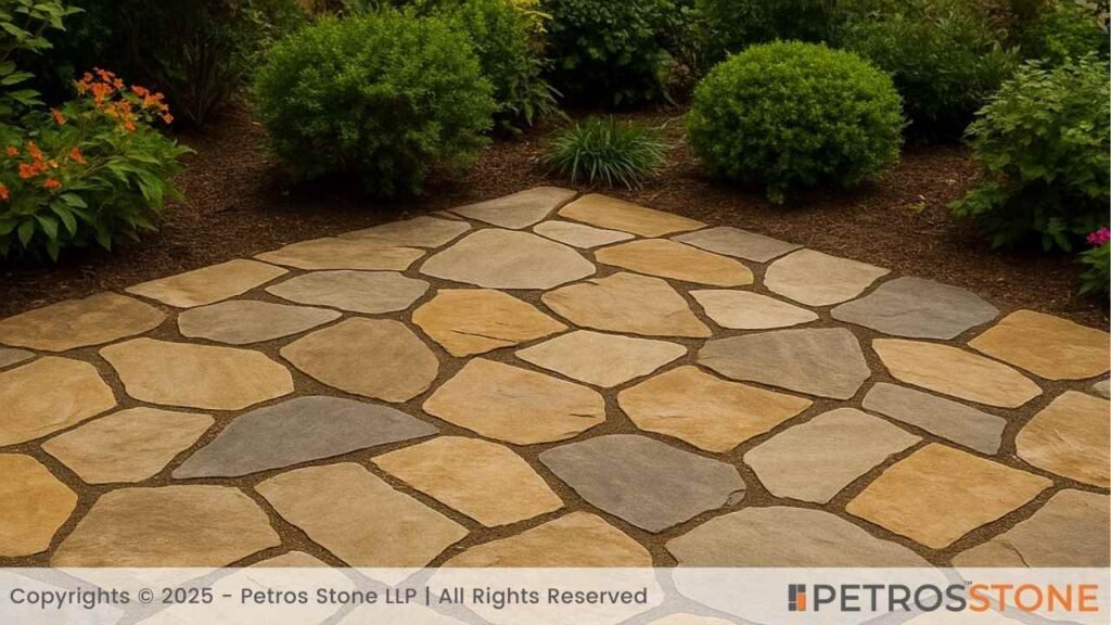 Random Flagstone Patio Pattern