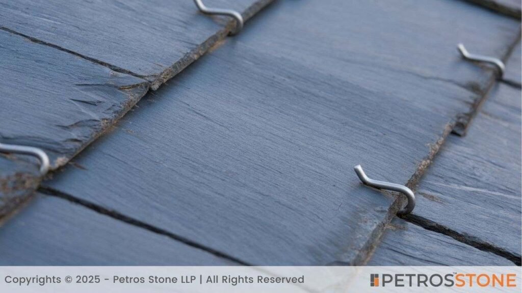 Silver-Blue Slate roofing