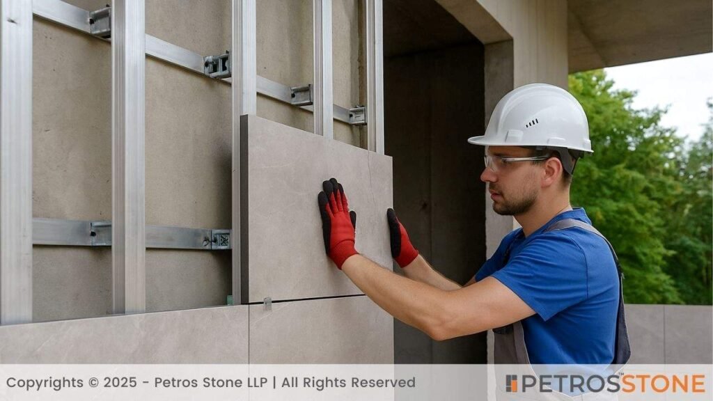 Sintered Stone External Cladding Installation (1)
