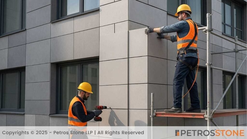Sintered Stone External Cladding Installation